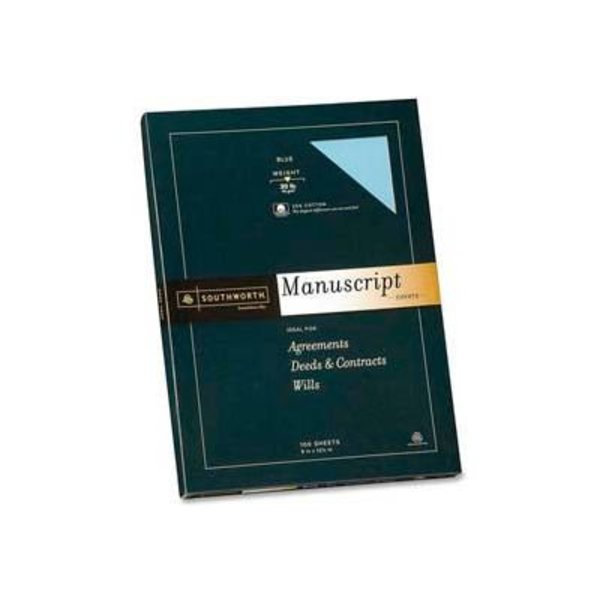 Southworth Company Southworth¬Æ Manuscript Cover, 12-1/2" x 9", Blue, 100 Sheets/Pack 41SM